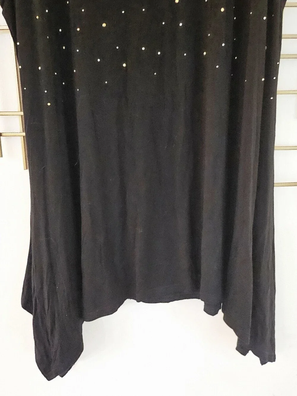 3X- Belldini-  Black Sleeveless Tunic with Studded Detail